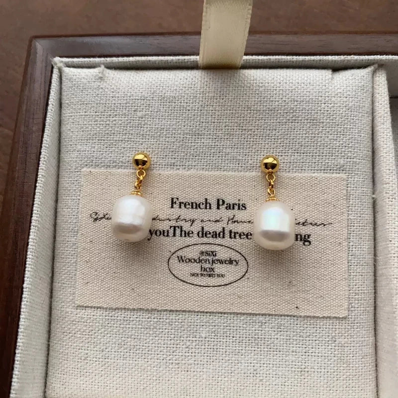 Pearl & Stainless Steel Earrings | Timeless Elegance Meets Modern Edge