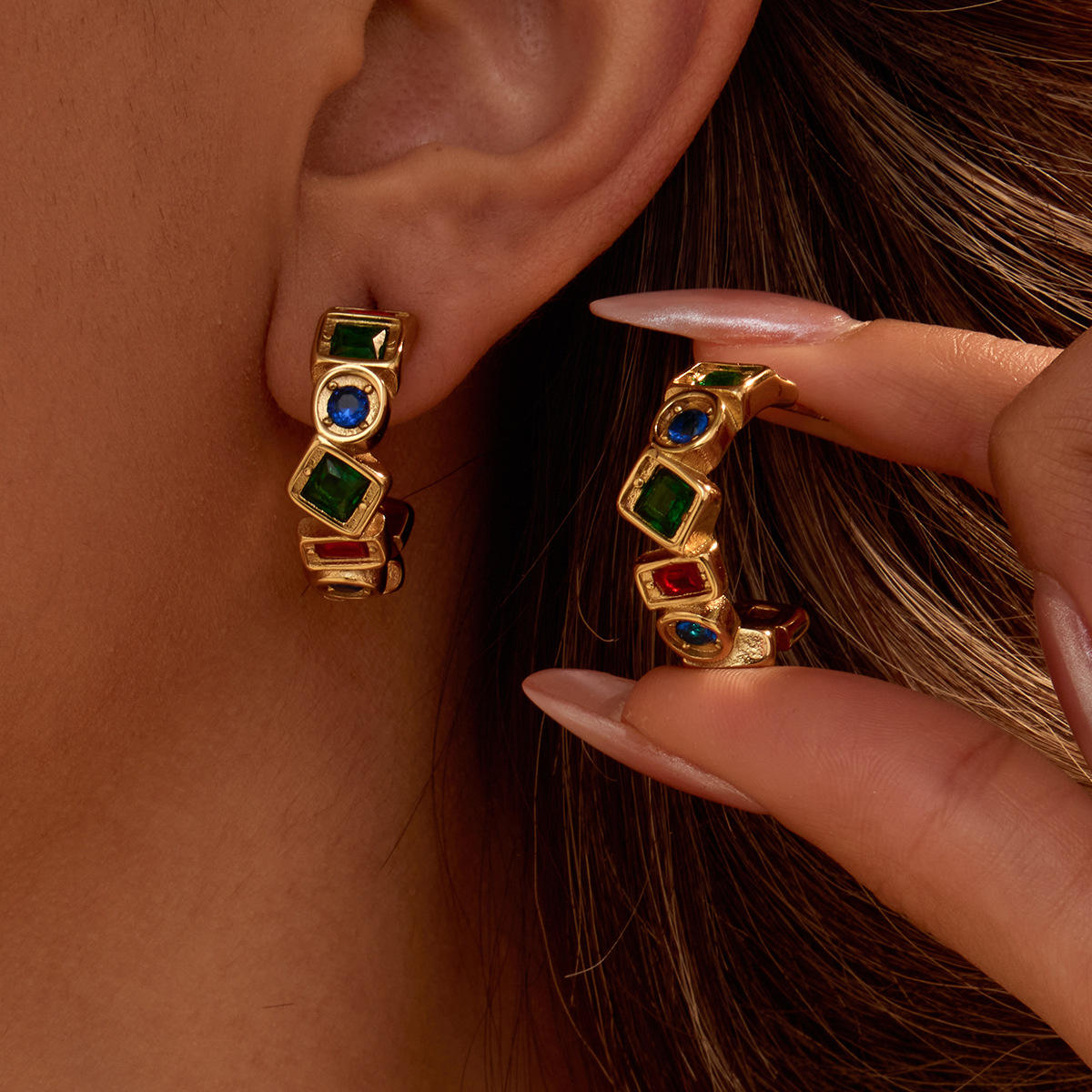 Bohemian C-Hoop Earrings