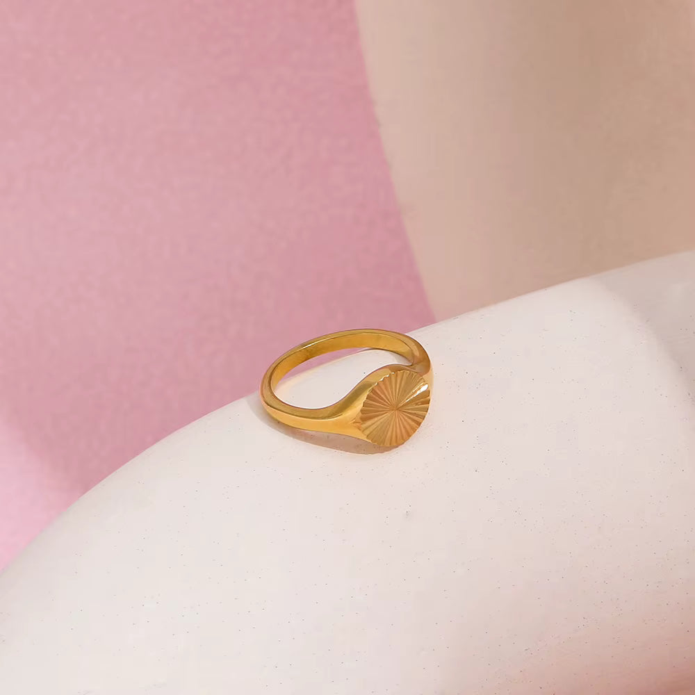 Radiant Sun Ring - 18K Gold Plated