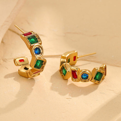 Bohemian C-Hoop Earrings