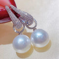 Silver Pearl Drop Earrings