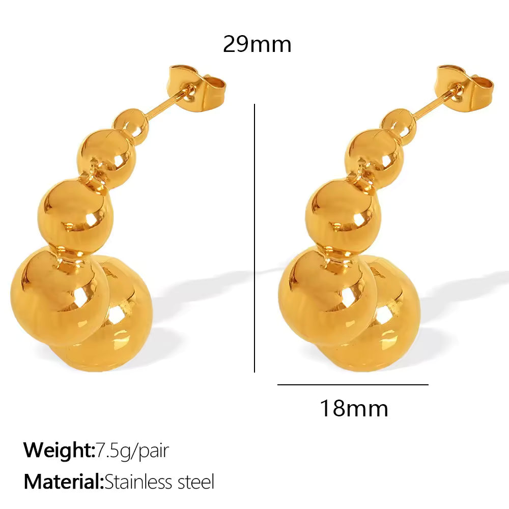Chunky Gold Hoop Earrings