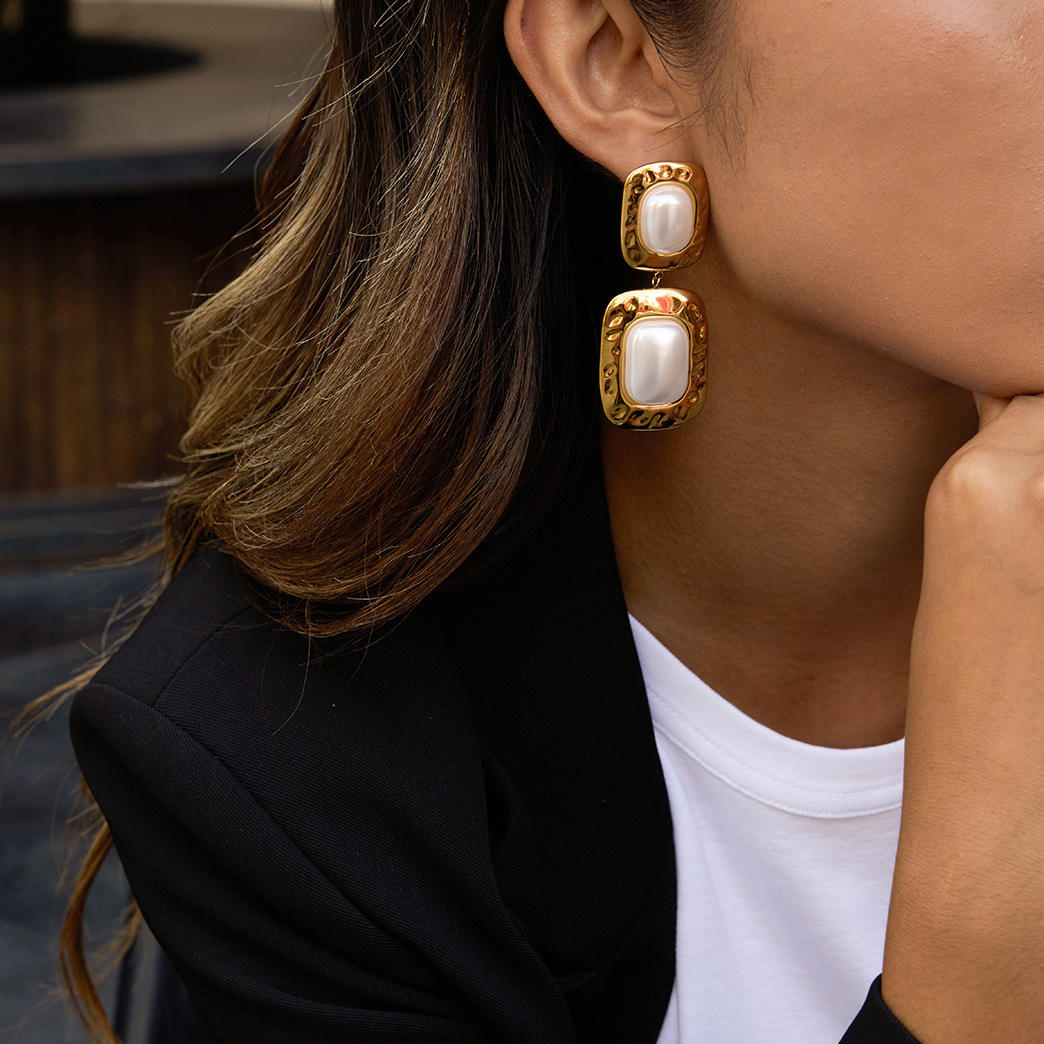 Vintage Pearl Drop Earrings